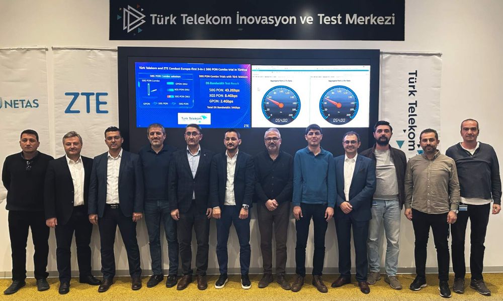 Türk Telekom ve ZTE, Avrupa’nın ilk 3’ü 1 arada 50G PON kombo deneme başarısını elde etti