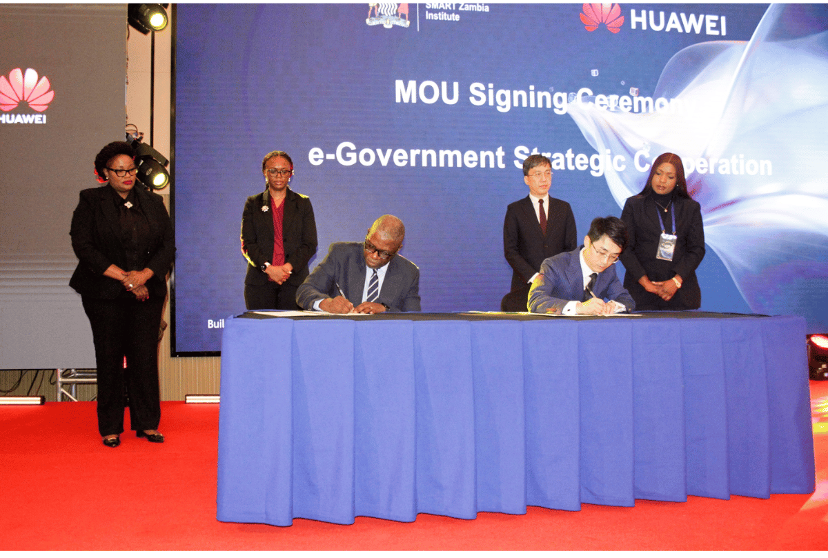 Zambia and Huawei and SMART Zambia Sign Deal for National AI Data Centre
